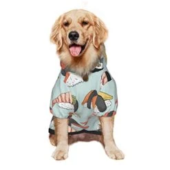 Dog Hoodies Winter Sweater Coat Kawaii Sushi Food Dog Clothes For Golden Retriever Labrador Husky -Zoo Shop 41odEy5u8mL