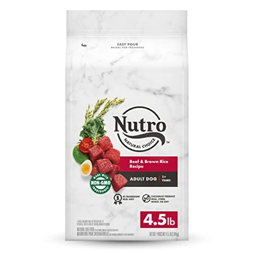 NUTRO NATURAL CHOICE Adult Dry Dog Food, Beef & Brown Rice Recipe Dog Kibble, 4.5 Lb. Bag 3 NUTRO NATURAL CHOICE Adult Dry Dog Food, Beef & Brown Rice Recipe Dog Kibble, 4.5 Lb. Bag