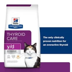 Hill's Prescription Diet Y/d Thyroid Care Dry Cat Food, Veterinary Diet, 4 Lb. Bag 13 Hill's Prescription Diet Y/d Thyroid Care Dry Cat Food, Veterinary Diet, 4 Lb. Bag -Zoo Shop 41ogDVjhvhL