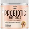Probiotics For Dogs - Powder Supplement StarryVet 5 Billion CFU's, Digestive Enzymes, Prebiotics - Dog Allergies, Diarrhea, Bad Dog Breath, Constipation, Gas, Yeast, Hot Spots -100 Grams