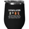 Flairy Land Cat Lady Black Wine Tumbler 12oz - Catnipulation Defiition -Cat Funny Gifts Cat Mom Cat Grandma Pet Paw Kitten Whiskers Cat Lovers Feline Cat Person Cat Rescuer -Zoo Shop 41omYU2i6OL