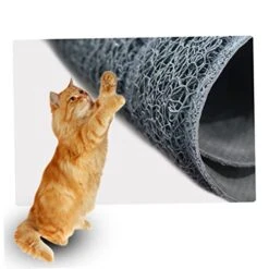 3pcs Cat Litter Rug Non Skid Rug Silicone Desk Mat Cat Litter Mat Small Claw Grinding Mat Dog Tablemat Dog Feeding Tablemat Pet Dog Pets Cat Litter Pets PVC Pets Carpet Trash Can -Zoo Shop 41oruzZlMEL