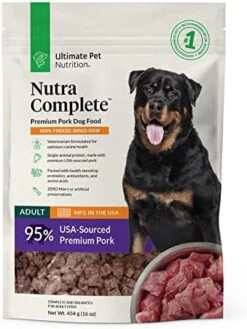 ULTIMATE PET NUTRITION Nutra Complete, 100% Freeze Dried Veterinarian Formulated Raw Dog Food With Antioxidants Prebiotics And Amino Acids, (Beef, 5 OZ) 18 ULTIMATE PET NUTRITION Nutra Complete, 100% Freeze Dried Veterinarian Formulated Raw Dog Food With Antioxidants Prebiotics And Amino Acids, (Beef, 5 OZ) -Zoo Shop 41ovi9TLE7L. AC