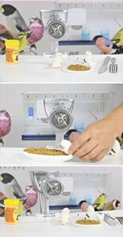 JOSBY Feed Pellet Machine, Pet Food Pellet Manual Feed Machine With Pellet Plates, Birds Fish Bait Granulator Pelleter For Making Cat Dog Bird Fish Feed -Zoo Shop 41p3hrTMo8L