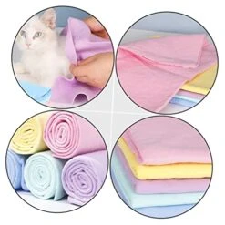 Ipetboom 10 Pcs Cat Bath Towel Quick Dry Towel Microfiber Towel Soft Towels Wearable Dog Towel Dry Pet Bath Towels Microfiber Bath Dog Towel Pet Absorbent Towel Bathing Cat Towel Supplies -Zoo Shop 41p9Wd6YOcL