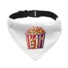 GENERIC Popcorn Pet Bandana Collar - Food Print Scarf Collar - Colorful Dog Bandana - XL