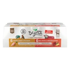 Purina Beyond Chicken, Beef And Cod Ground Entree Grain Free Wet Dog Food Variety Pack - (12) 13 Oz. Cans