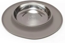 Messy Cats Single Silicone Feeder With Stainless Saucer Shaped Bowl | Anti-Slip Non-Skid Cat Food Bowl | One Cat Bowl In Feeding/Water Station | 1.75 Cups (Purple) -Zoo Shop 41pdY6Ff0aL. AC