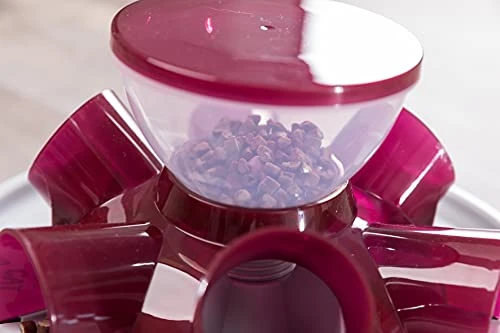 TRIXIE Pet Products Tunnel Self Feeder For Cats, Cranberry 5 TRIXIE Pet Products Tunnel Self Feeder For Cats, Cranberry - Image 3