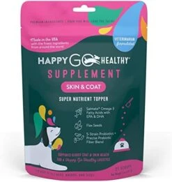 Happy Go Healthy Gut Health Supplements For Dogs | Prebiotic & Probiotic Food Topper With Ginger Root, Icelandic Seaweed, And Organic Kelp | All Breeds And Sizes | 60 Count 24 Happy Go Healthy Gut Health Supplements For Dogs | Prebiotic & Probiotic Food Topper With Ginger Root, Icelandic Seaweed, And Organic Kelp | All Breeds And Sizes | 60 Count -Zoo Shop 41pxCDwdONL. AC