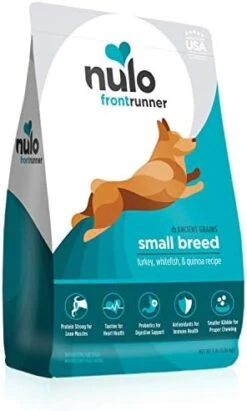 Nulo Frontrunner Small Breed Dry Dog Food, Premium Ancient Grain Small Kibble For Proper Chewing With Taurine For Heart Health And Probiotics For Digestive Support -Zoo Shop 41pyTD2SpOL. AC