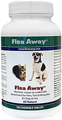 Flea Away All Natural Supplement For Fleas, Ticks, And Mosquitos Prevention For Dogs And Cats, 100 Chewable Treat Tablets, Single 8 Flea Away All Natural Supplement For Fleas, Ticks, And Mosquitos Prevention For Dogs And Cats, 100 Chewable Treat Tablets, Single - Image 6