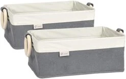 Yiotl Pet Storage Basket, Toy Organizer - Set Of 2 Pieces - Felt And Canvas Patchwork Storage Basket For Toys - One Size Fits All - Solid Pine Wood Handles - Green&Orange 17 Yiotl Pet Storage Basket, Toy Organizer - Set Of 2 Pieces - Felt And Canvas Patchwork Storage Basket For Toys - One Size Fits All - Solid Pine Wood Handles - Green&Orange -Zoo Shop 41q5InL4yhL. AC