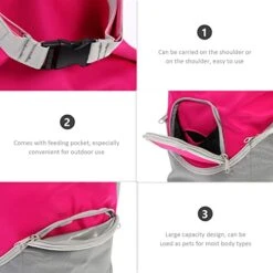 POPETPOP Camping Accessories Camping Accessories Camping Backpack Food Container Dog Treat Shoulder Bag Portable Pet Food Handbag Camping Accessories Travel Backpack Travel Backpack -Zoo Shop 41qEZxVl4jL