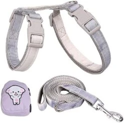 Newtensina Dog Harness Cat Harness With Little Bag For Small Dogs Cats - Pink Blue - M -Zoo Shop 41qV PaBLBL. AC 1