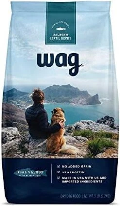 Amazon Brand - Wag Dry Dog Food Chicken & Lentil Recipe (24 Lb. Bag) -Zoo Shop 41qX Q7N5HL. AC