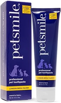 Petsmile Professional Pet Toothpaste | Cat & Dog Dental Care | Controls Plaque, Tartar, & Bad Breath | Only VOHC Accepted Toothpaste | Teeth Cleaning Pet Supplies (London Broil, 4.2 Oz) 23 Petsmile Professional Pet Toothpaste | Cat & Dog Dental Care | Controls Plaque, Tartar, & Bad Breath | Only VOHC Accepted Toothpaste | Teeth Cleaning Pet Supplies (London Broil, 4.2 Oz) -Zoo Shop 41qbquVc9bS. AC