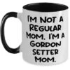 GENERIC Funny Gordon Setter Dog Gifts, I'm Not A Regular Mom. I'm A Gordon Setter Mom, Love Birthday Two Tone 11oz Mug Gifts For Friends, Dog Toys, Dog Beds, Dog Food, Dog Collars, Dog Leashes, Dog Shampoo, -Zoo Shop 41qg3Wk8OHL