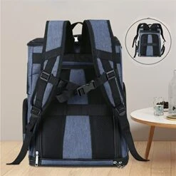 LEFEDA Cat Carrier Backpack Expandable Mesh Breathable Foldable Pet Travel Bags For Small Dogs Cats Rabbits Pet Backpack Carrier (Color : Gray) -Zoo Shop 41qzzlioGvL