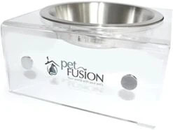 PetFusion Elevated Dog Bowls, Cat Bowls |Innovative Raised Pet Feeder With Embedded Magnets, Attach, Detach, Add On, Mix & Match |Short 4' & Tall 9' Elevated Feeder, Singles Or Pairs |12 Month Warr -Zoo Shop 41r3nkGvHrL. AC