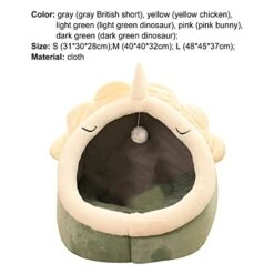 JENPECH Cat Bed Cave For Indoor Cats - Soft Cute Small Cat Bed Warm Pet Basket Kitten Lounger Cushion For Home - Small Pet Bed That Serves As A Cat Cave, Cat Condo -Zoo Shop 41r7q8jZgCS