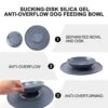 POPETPOP Moultrie Feeder Tip Proof Bowl Silicone Feeding Bowl Water Food Feeder For Dog Cat Puppy Guinea Pigs Other Small Pets Grey -Zoo Shop 41rJhTvH7DL