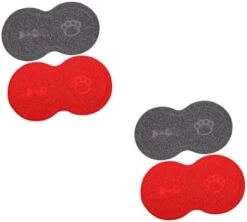 Cat Litter Cat Litter 2 Pcs Washable Water Dog Claw Type Puppy Cat Dish Paws Grinding Animal Mat Cats Anti- Feeding Bowl Non- X Pet Light Skid Cleaning Dogs Anti Pad Food Toy -Zoo Shop 41rQx18u47L. AC