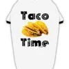 TOOLOUD Taco Time - Mexican Food Design Cotton Dog Shirt White With Black Large -Zoo Shop 41rRpMvuIXL 1