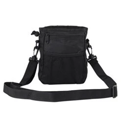 SH-RuiDu Pet Treat Bag Dog Obedience Training Waist Pouch Food Snack Small Items Storage Bags Black