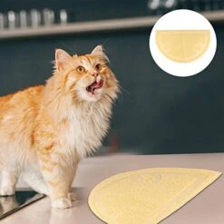 EVANEM Washable Rug Washable Rug Washable Runner Rug Of 2 Cat Litter Tray Cat Litter Cushion Pet Supplies Cat Pad Mat, Pratical Semicircular Half Circle Rug Plastic Bins Plastic Bins -Zoo Shop 41rZMkPhV3L