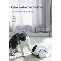 Jucyuanhang Pet Automatic Feeder, Pet Companion Intelligent Robot With High-Definition Night Vision Camera, Two-Way Voice Function, Relieve Pet Anxiety, Support Multi-Person Sharing -Zoo Shop 41rycJLhszL