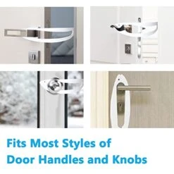 Cat Door Holder Latch,2 Packs Pink Cat Door Alternative Installs Fast Flex Latch Strap Let's Cats In & Keeps Dogs Out Of Litter Food Safe Baby Proof 5 Function Holes No Measuring No Pet Gate 13 Cat Door Holder Latch,2 Packs Pink Cat Door Alternative Installs Fast Flex Latch Strap Let's Cats In & Keeps Dogs Out Of Litter Food Safe Baby Proof 5 Function Holes No Measuring No Pet Gate -Zoo Shop 41ryfDhgr8L