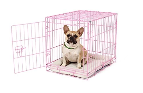 Carlson Pink Secure And Compact Single Door Metal Dog Crate, Small 3 Carlson Pink Secure And Compact Single Door Metal Dog Crate, Small