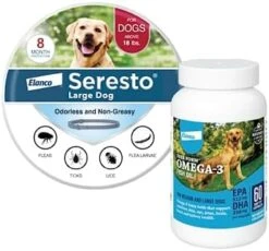 Seresto Large Dog Vet-Recommended Flea & Tick Treatment & Prevention Collar For Dogs Over 18 Lbs. | 8 Months Protection -Zoo Shop 41sB3DlNG7L. AC