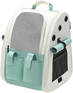 Cat Carrier Cat Bag Shoulders Outing Portable Pet Bag Large Capacity Dog Backpack Portable Cat Supplies Cat School Bag Pet Carrier (Color : Purple) -Zoo Shop 41sEqlhxfL. AC