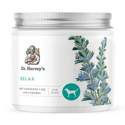 Dr. Harvey’s Relax Stress And Anxiety Supplement For Dogs, Herbal Food Dietary Supplement To Help Calm And Soothe Dog Anxiety, (7 Oz)