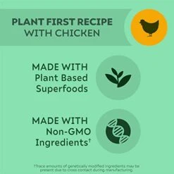 KARMA BALANCED NUTRITION Plant-First Recipe, Adult Natural Dry Dog Food With Chicken, 4 Lb. Bag -Zoo Shop 41sUkm14vxL