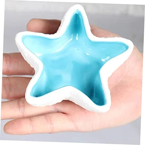 EVANEM 2pcs Pentagram Food Bowl Bird Cage Feeder Ceramic Water Bowl Bunny Feeder Hamster Feeding Bowl Small Pet Feeder Bird Cage Water Food Feeder Pet Food Bowl Pet Supply Blue Ceramics 5 EVANEM 2pcs Pentagram Food Bowl Bird Cage Feeder Ceramic Water Bowl Bunny Feeder Hamster Feeding Bowl Small Pet Feeder Bird Cage Water Food Feeder Pet Food Bowl Pet Supply Blue Ceramics - Image 3