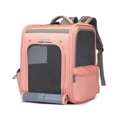 LEFEDA Cat Carrier Backpack Expandable Mesh Breathable Foldable Pet Travel Bags For Small Dogs Cats Rabbits Pet Carrier Backpack Pet Backpack Carrier -Zoo Shop 41sxGXrrdIL