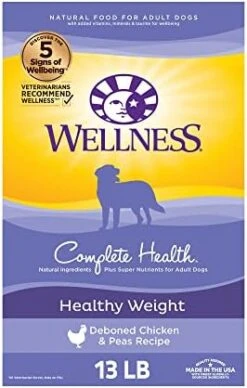 Wellness Complete Health Dry Dog Food With Grains, Natural Ingredients, Made In USA With Real Meat, All Breeds, For Adult Dogs (Lamb & Barley, 5-Pound Bag) -Zoo Shop 41syZaPndDL. AC 3