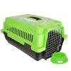 PACK LEADER | Rigid Carrier For Small Dogs And Cats | Safe Metal Grid | Includes Food Dish | Heavy Duty Design For Safe Travel | Size 57 X 39 X 31 Cm | Assorted Colour -Zoo Shop 41t5mUdByfL