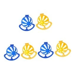 NOGRAX 6 Pcs Holder Finch Finches Bowls Pan Nest- Vegetable Dish Canaries Plastic Conure Cage Food Fixed Nest Creative Random Basin Feeder Budgies Dispenser Bowl Water For Feeding Birds Feeder (Color