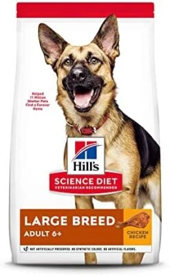 Hill's Science Diet Dry Dog Food, Large Breed Adult 6+ Senior, Chicken, Barley & Rice Recipe, 33 Lb. Bag -Zoo Shop 41tEdMNU6GL. AC