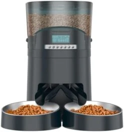 Automatic Cat Feeder, HoneyGuaridan 4.5L Pet Feeder For 2 Cats Dogs Food Dispenser Auto Cat Feeder – 6 Meal Portion Control, Distribution Alarm, Programmable Timer Feeder, Customizable Voice Recorder -Zoo Shop 41tJa3XNsML. AC