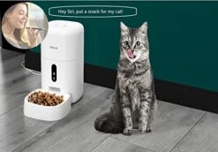 TELLUR Smart Automatic Food Dispenser For Cats And Dogs, Pet Feeder Alexa WiFi, 4L, 2K Video Camera, Alexa And Google Compatible, 10s Voice Recording, Programmable Food Time And Portions -Zoo Shop 41tLTWyB6ML