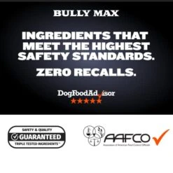 Bully Max High Performance Super Premium Dog Food. For All Ages (for Puppies & Adult Dogs). 535 Calories Per Cup. For Muscle, Size, Growth, And Weight. (5 Pound Bag) -Zoo Shop 41taiaSXFxL