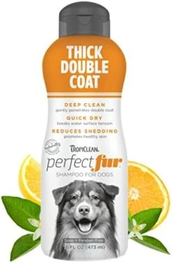 TropiClean Perfect Fur Dog Shampoo For Shedding Control For All Breeds With A Short Double Coat, 16 Ounce -Zoo Shop 41tlzHB9VHL. AC