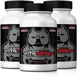 Vita Bully Vitamins For Bully Breeds: Pit Bulls, American Bullies, Exotic Bullies, Bulldogs, Pocket Bullies, Made In The USA (60 Vitamins) -Zoo Shop 41tnCSKbKVL. AC