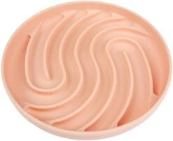 Moogrou Silicone Slow Feeding Dog Bowl Slows Down Eating For Puppy Small Medium Large Dogs,Dog Bowls Slow Feeder With Strong Suction Cups,Maze Dog Food Bowls/Puzzle Feeders For Pets Pink S -Zoo Shop 41tunzWBdEL. AC 1