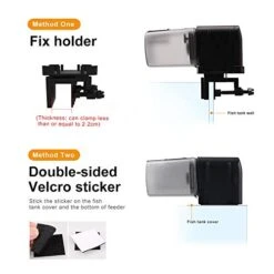 Vanters L27 Automatic Aquarium Fish Tank Feeder Timer Adjustable Food Dispenser (APP Control & USB Power Supply), Compatible With Amazon Alexa (Black, Standard Pack) -Zoo Shop 41u2RagBsYL